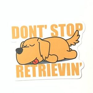 Golden Retriever Vinyl Sticker